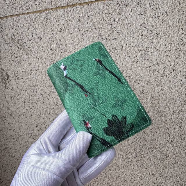 Genuine Grade Top Original M14880 Green Wallet Printed with "Organizer Dubosh"