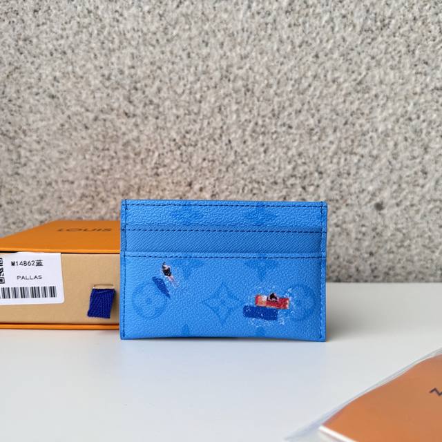 Genuine Top original M14862 blue card holder As part of the Father's Day collec
