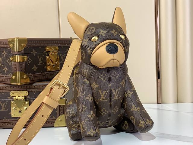 Super original all-steel hardware pre-sale Pooch Bag M12617 Old French Fighting