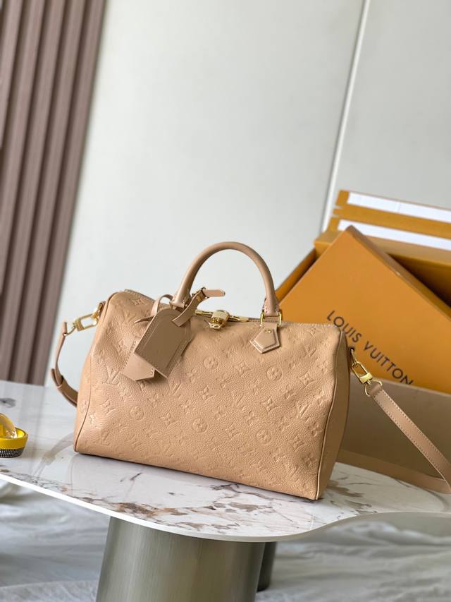 Super Mb chip version original leather Speedy Soft 30 handbag