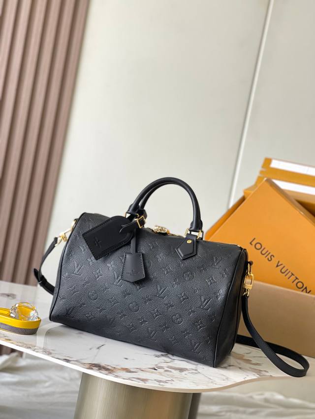 Special Mb chip version original leather Speedy Soft 30 handbag