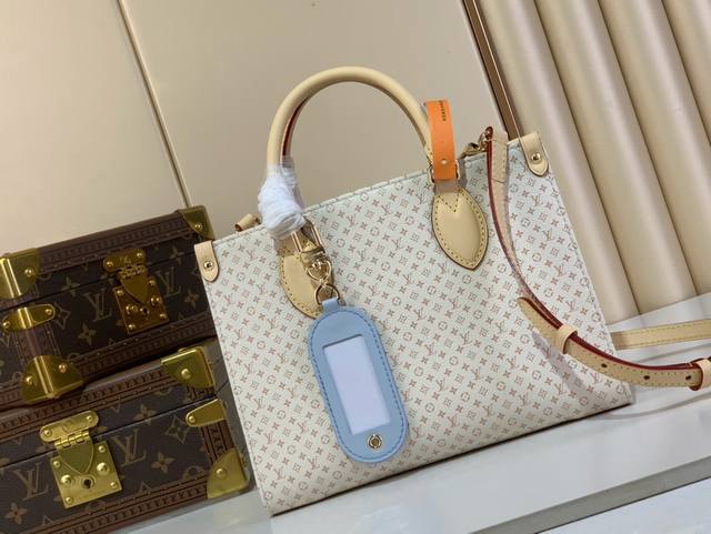 Top Original Onthego Pm Handbag M15138 Dune Color As part of the Lv Romance col