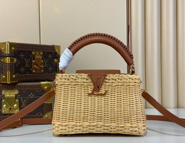 Super Original Capucines Mini Bag M14365 Brown Braided This Capucines Mini Bag d