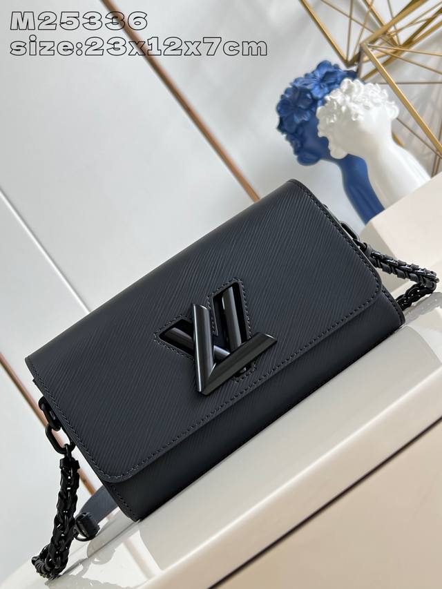 Top original single home real shot M25336 Black Twist West handbag Extend the c