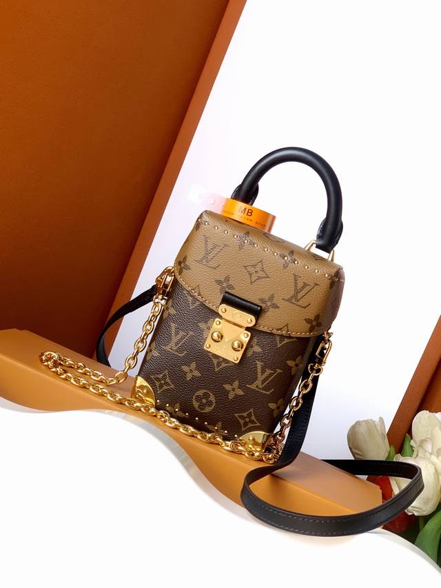 Camera Box Handbag Special Enhanced Edition Model: M82465 Leather: Italian A-gra