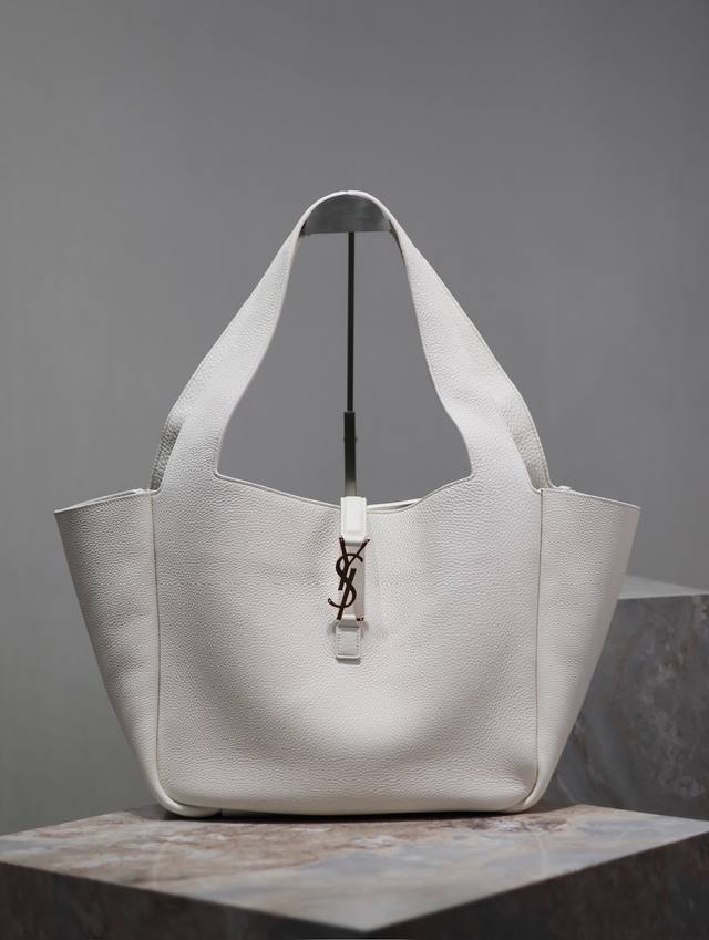 Original leather white Bea_New shopping bag Hobo bag Many girls want to buy a bi
