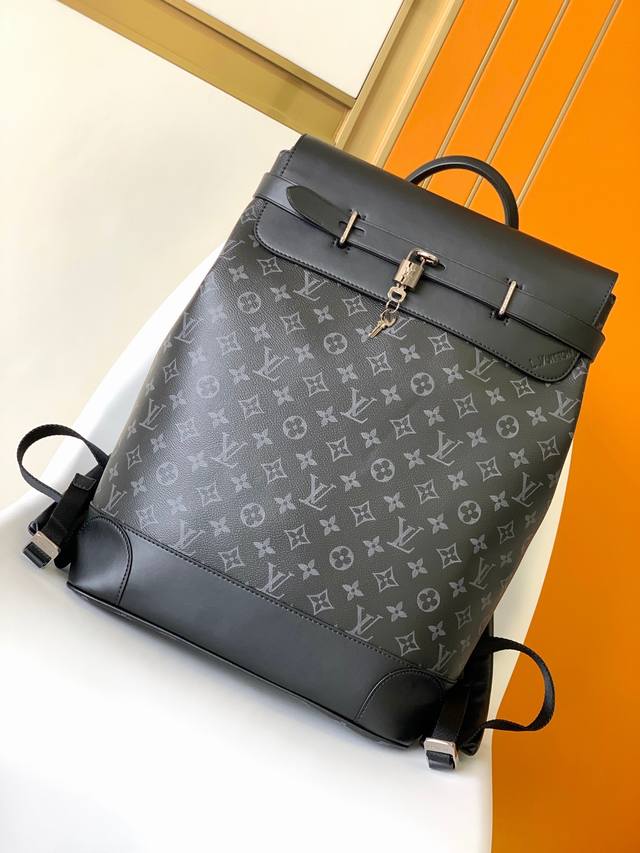 Top original single M44052 Louis Vuitton new Steamer backpack with black floral