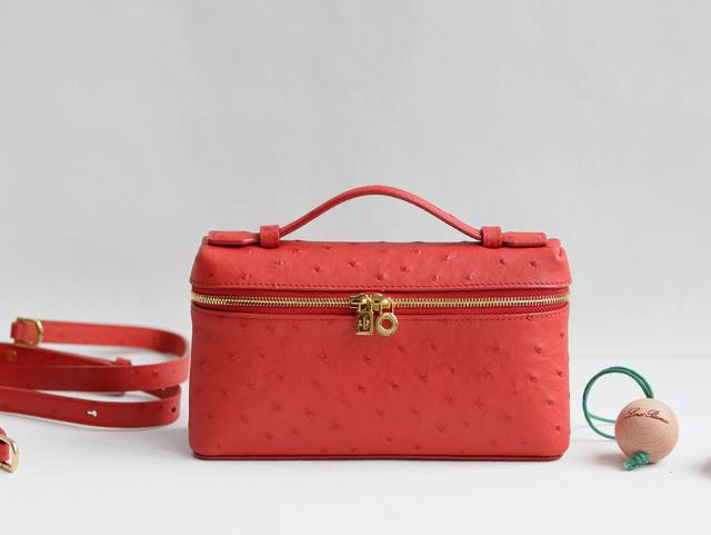 New product onlineOstrich leatherLoro Piana L19 Extra Pocket series hand-held cr
