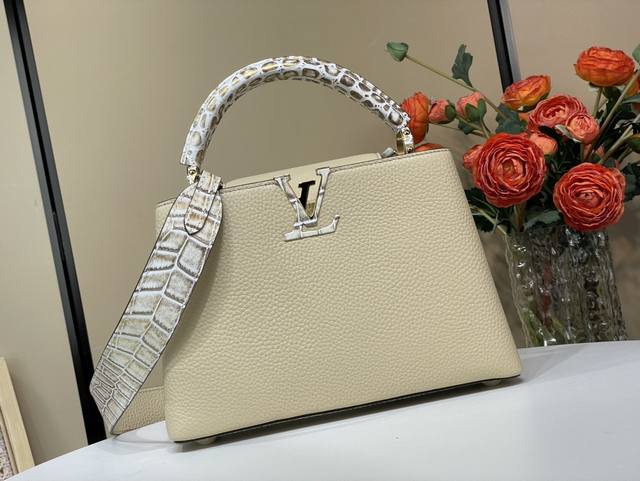 Top original replica exclusive real shot Capucines small handbag M48865 86037 Be