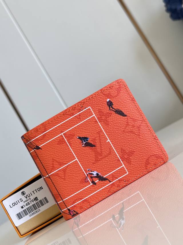Factory Price P Top Original M14879 Orange This Slender wallet is from the Fath