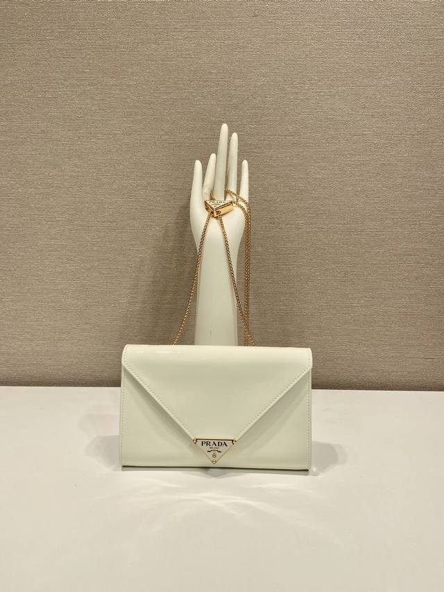 Special Edition Patent Leather Envelope Bag 1B Clutch The glossy feel of the pat