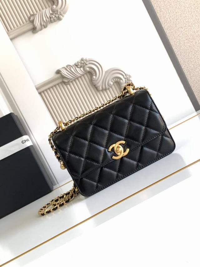 Chane124C Double small gold ball As2615 Double gold ball drawstring Mini model i