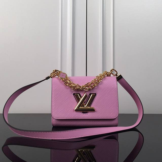 M59405 Pink Top Original This Twist small handbag is made of Epi grain leather,