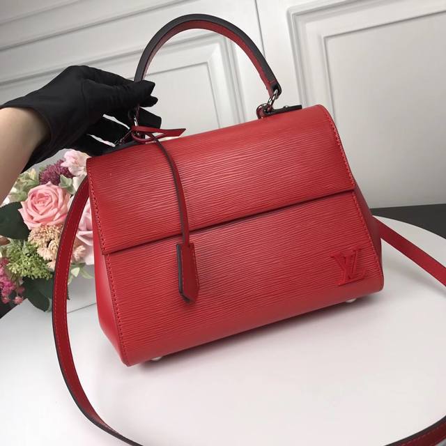 M41305 Red Top Original Cluny Bb Handbag Epi inspired Nicolas Ghesquiere's creat