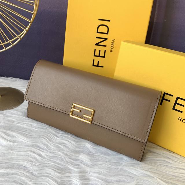Style No. F7A0156 Grey long wallet, with wallet-style interior layout, two bell