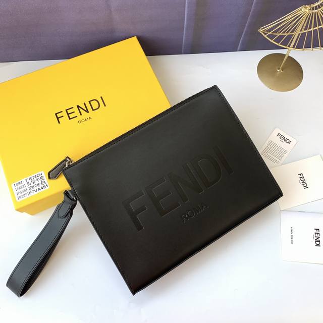 Style No. F7Va491 Black embossed, clutch with detachable chain handle, card hol