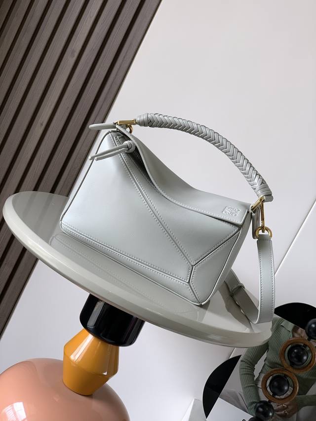 The new small soft calf leather Puzzle handbag is the first handbag launched by