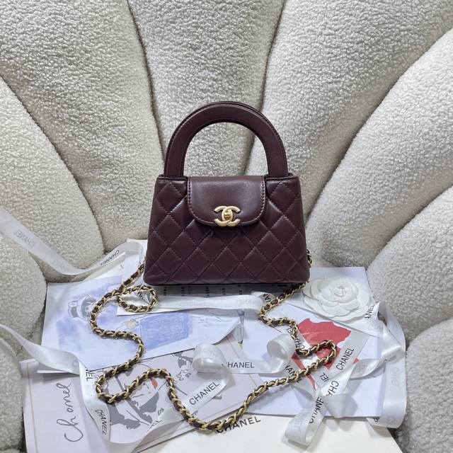 Brown! In stock 24A Kelly handle bag velvet cloth Fashion is a cycle, the popul