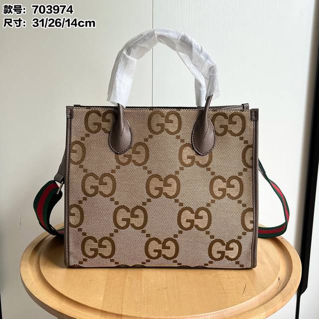 Real shot# Model 703974 Size 31X26X14Cm Gucc1 Retro Shopping Bag Classic Shoppin
