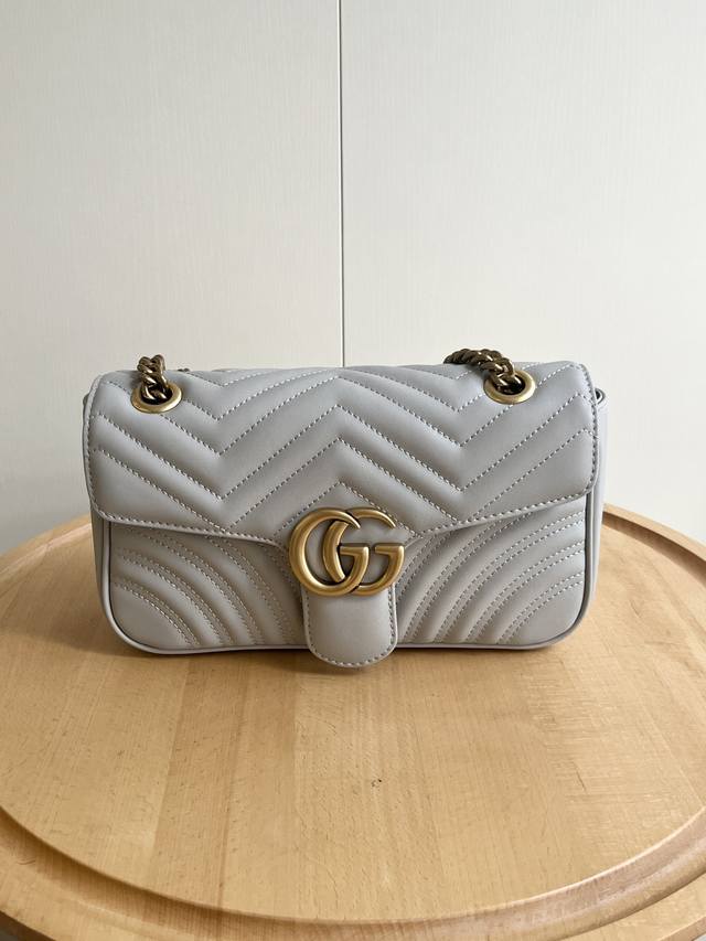 Upgraded version real shot# Style number: 443497 Gray Size: 26-7-15Cm Gg Marmont