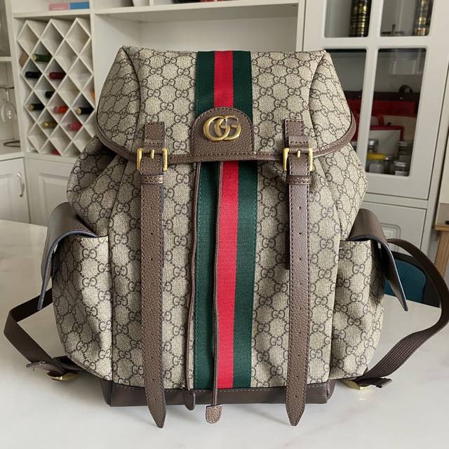 Real shot# Model: 598140 Size: 28.40.18 New Gg Supreme Backpack for early spring