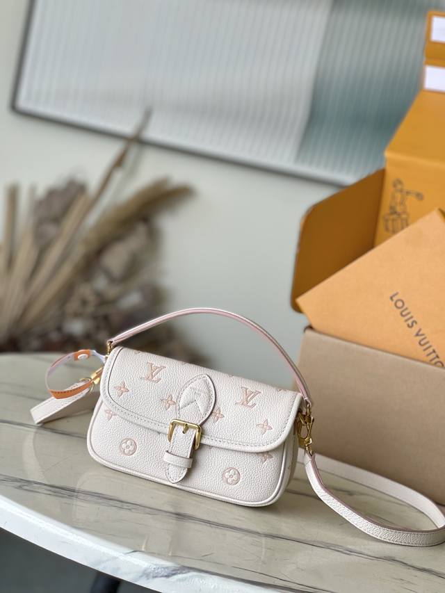 Top-grade leather original M13642 This Nano Diane handbag reinterprets the class