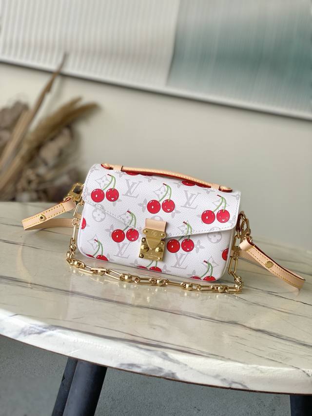 Steel Hardware Top Original M14231 This Pochette Metis East West handbag is from