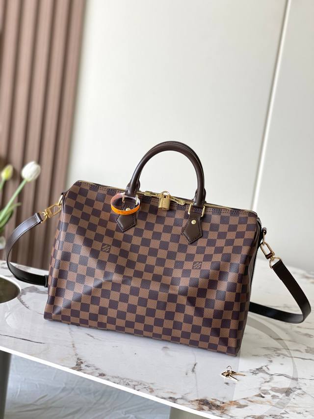 Top original model 41111 Coffee Speedy 35 handbag Made of Damier Eb