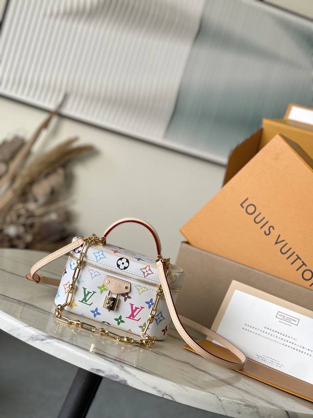 Top Original M13662 This Vanity Pouch is from the Louis Vuitton x Takashi Murak