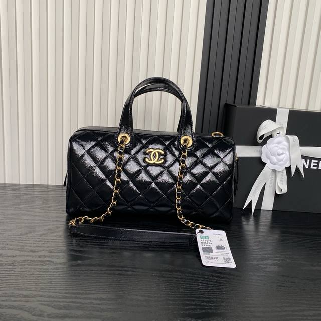 Chanel25A bowling ball As5579 waxed leather The bag king of the Haute Couture se