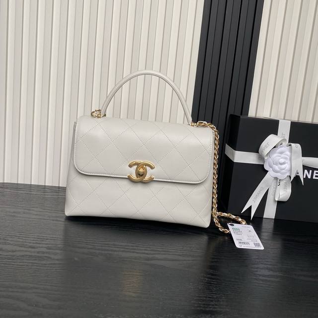 Chanel 25S Spring/Summer Series As5467 Handle chain flap bag Full of high-grade