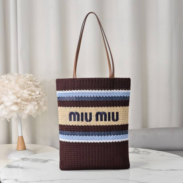 5Bg248, Miumiu embroidery, cotton lining, ultra-light, large capacity, small siz