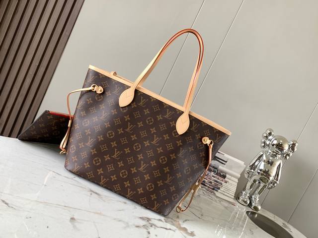 Superior Mb original leather Neverfull medium handbag Model: M41177 chip version