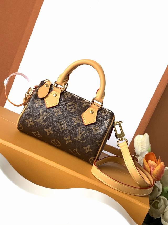 Nano Speedy handbag Super enhanced version Model: M81085 Leather: Italian A-grad