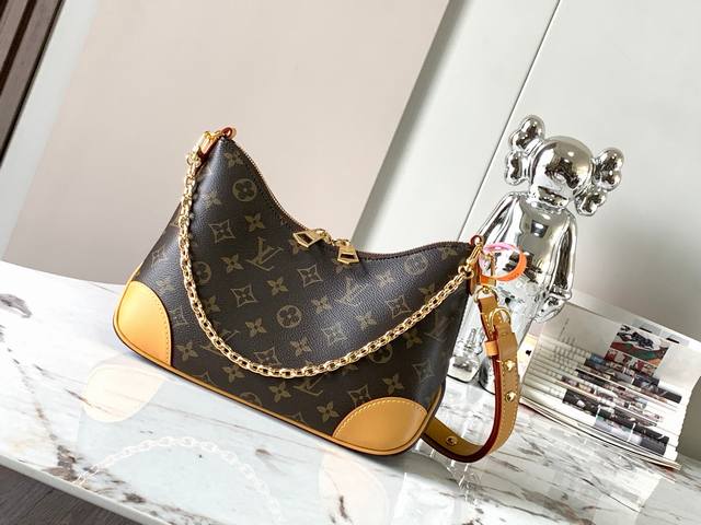 Special grade Mb original leather Boulogne handbag Model: M45832 Yellow chip ve