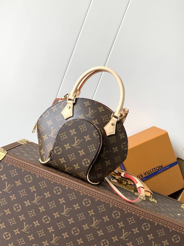 Top original single, variable chip M46196 This Ellipse small handbag combines M
