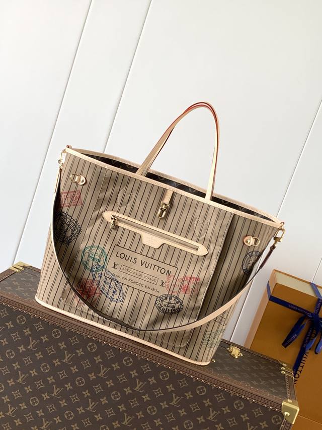 Top original single, variable chip M11948 Large print Neverfull Bandouli
