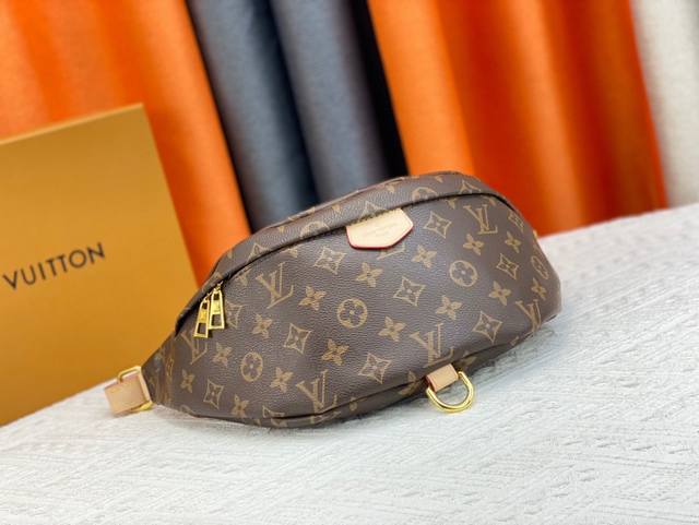 M43644 The top original Bumbag waist bag is made of classic Monogram canvas and