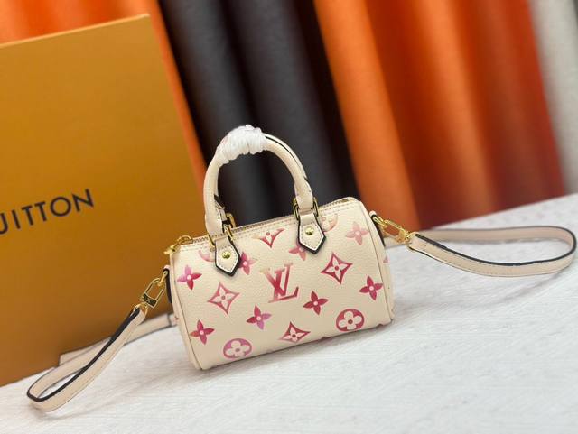 M82450 M83452 All-leather Nano Mini Pillow Bag Series Nano Speedy Handbag M81456