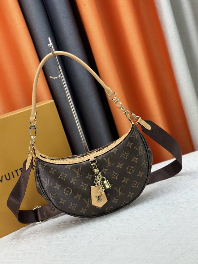 Original M12939 New Loop Hobo handbags Monogram coated canvas and Monogram Reve