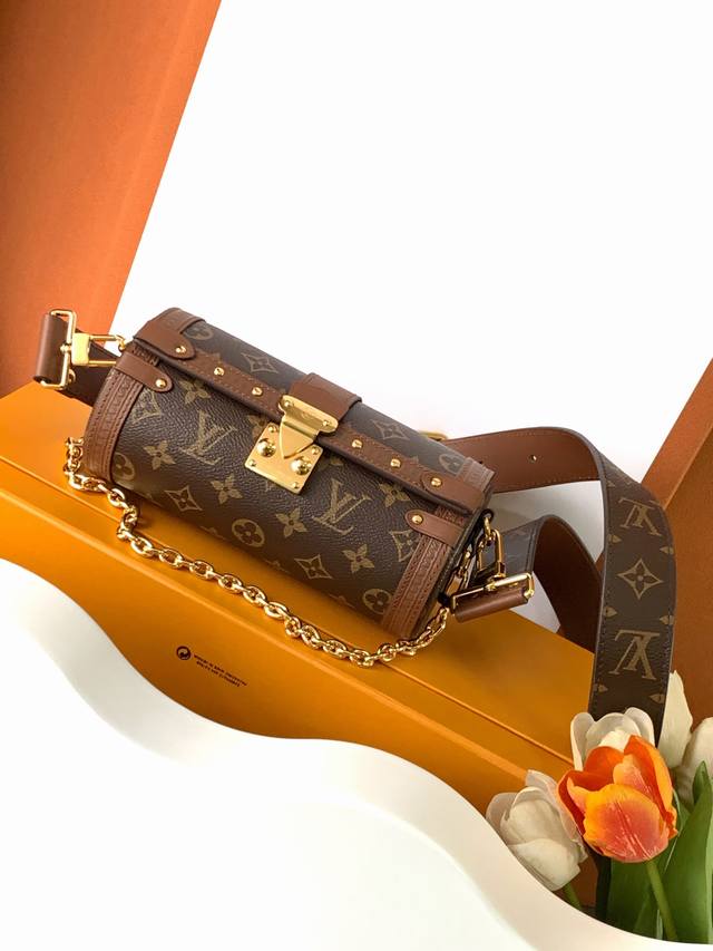 Papillon Trunk Handbag Super Enhanced Edition Model: M57835 Leather: Italian A-g