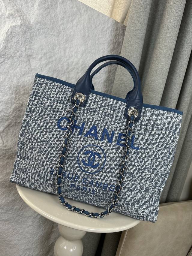 Classic Beach Cloth Bag New Color Mother and Child Beach Denim Canvas Bag: Class
