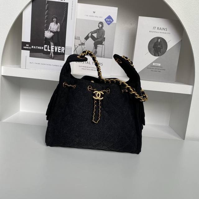 Chane125C Show Hobo Bag Hippie Bag As5293 Special design style denim with gold m