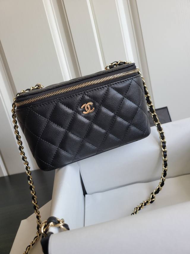 23 Caviar long box bag upgraded version with full first-layer sheepskin lining a