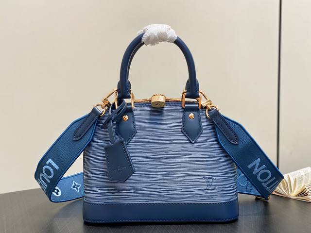 Original boutique M40302 New gray and blue water ripple shell bag Alma Bb handb