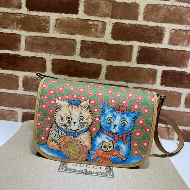 Counter quality, top original goods, real shot! Model No. 664143 Cat print ~ Si