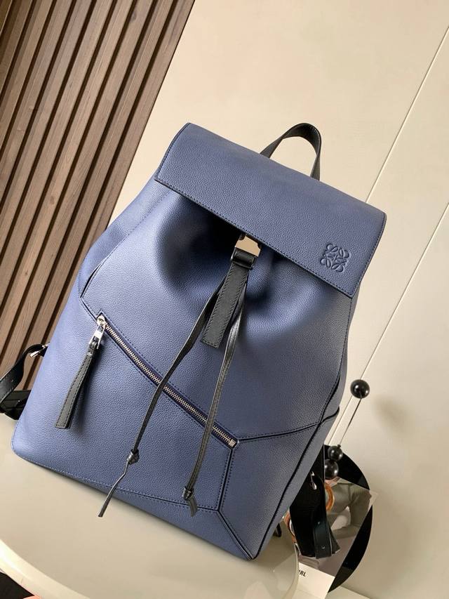 Original leather Puzzle Backpack Soft grain cow leather military backpack Backpa