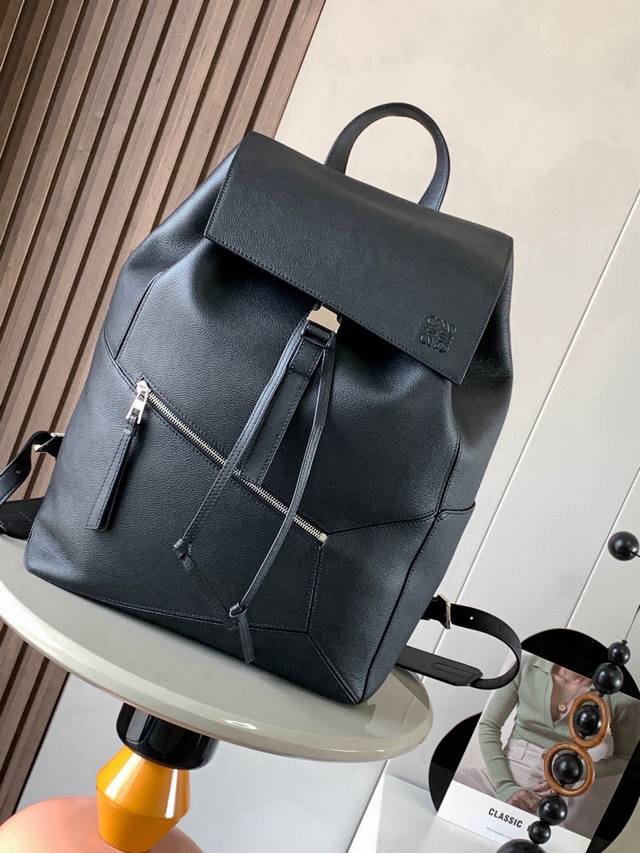 Original leather Puzzle Backpack Soft grain cow leather military backpack Backpa