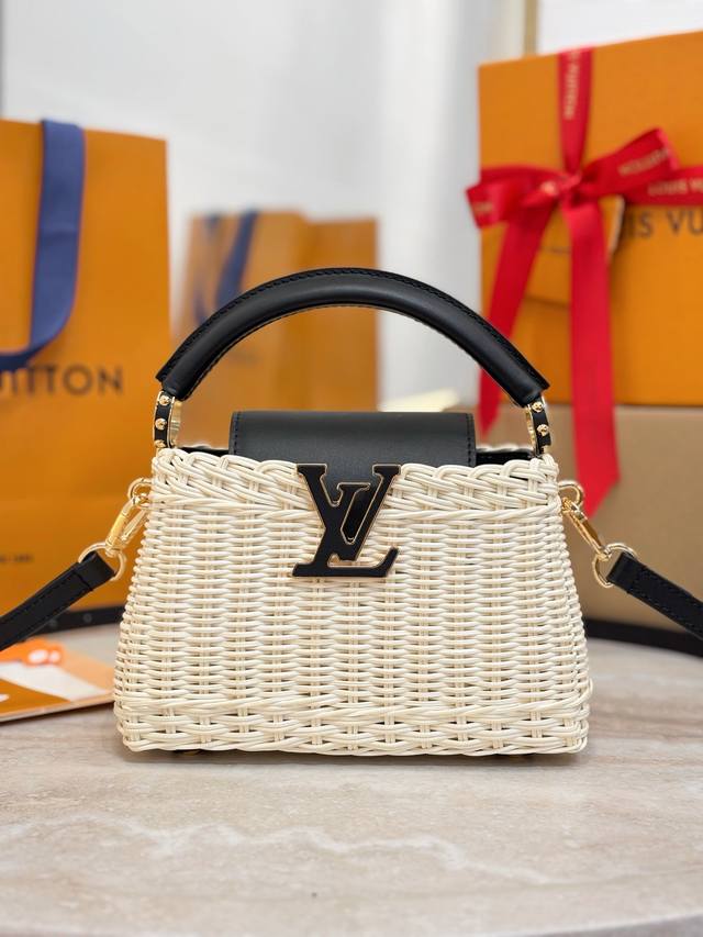 Capucines Mini Bag M26003 Black This Capucines Mini Bag draws inspiration from t