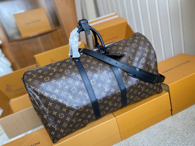 Top Original M56714 M56711 M56713 Keepall 55 Travel Bag with Shoulder Strap The